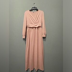 Sz M Blush Pink Maternity Dress